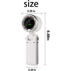 High-Speed Portable Turbine Fan – Powerful Handheld Rechargeable Mini Fan for Home, Office, Car & Travel 