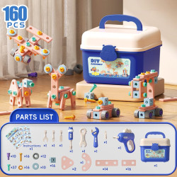 All in one Tool Hub DIY Montessori Tool Box Set (160PCS)