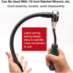 Heavy-Duty Ratchet Socket Extension Bar Set – Drive Extension Wrench Sleeve for Hard-to-Reach Fasteners