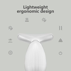 Infrared Red Blue LED Light Therapy Face and Neck Thermal Beauty Machine