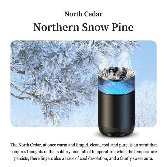 Intelligent Car Air Freshener with Aromatherapy Diffuser & 4-Color Ambient Lights – Smart Auto Spray Fragrance Freshener for Cars