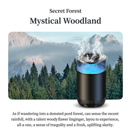 Intelligent Car Air Freshener with Aromatherapy Diffuser & 4-Color Ambient Lights – Smart Auto Spray Fragrance Freshener for Cars