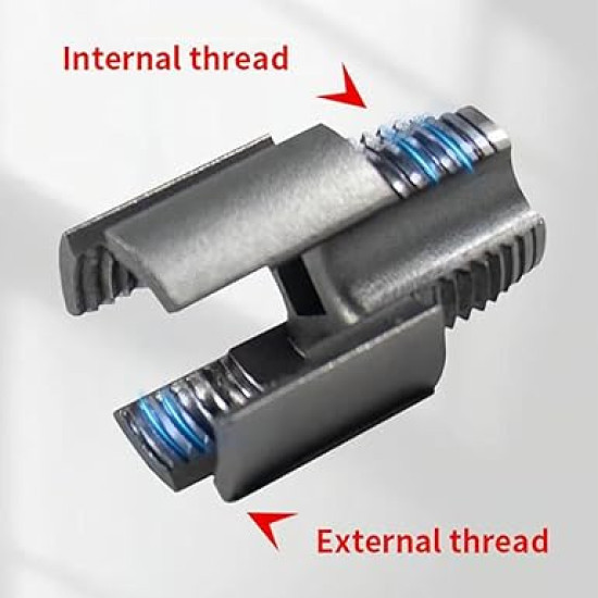 Integrated Internal and External PVC Pipe Threading Tool 2pcs Set (1/2'' &  3/4'' )