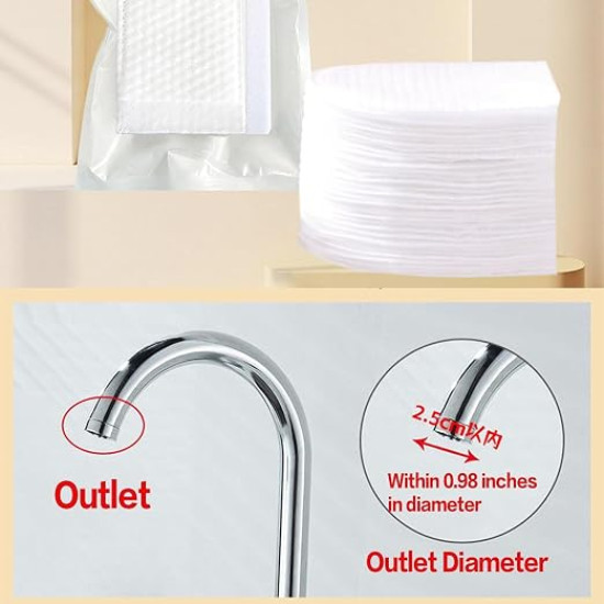 10(pcs) Kitchen Faucet Filter Bag for Sink – Reusable Splash-Proof Cotton Water Filter for Hot & Cold Faucets