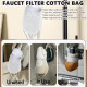 10(pcs) Kitchen Faucet Filter Bag for Sink – Reusable Splash-Proof Cotton Water Filter for Hot & Cold Faucets