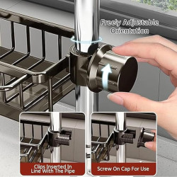 Keep Your Sink Clean & Organized – Kitchen Sink Faucet Caddy