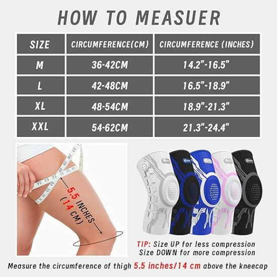 Comfort, Stability & Support - Support Your Knee with a Perfect Fit – Smart Knee Brace with Micro-Adjustable Compression