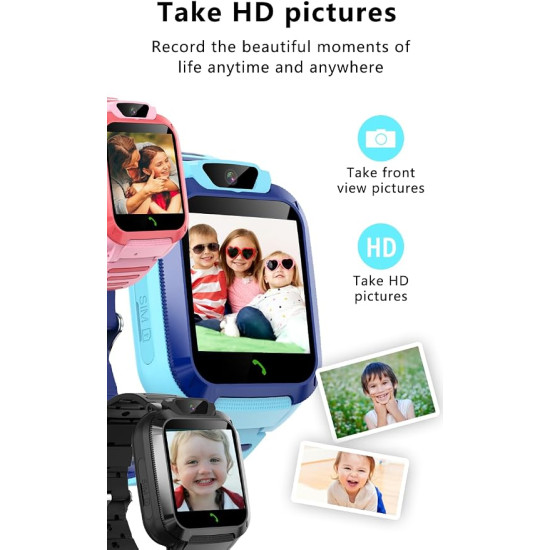 L37 4G GPS Kids Smart Watch – Real-Time Location Tracker, Video Calling, SOS Emergency Button & 800mAh Battery