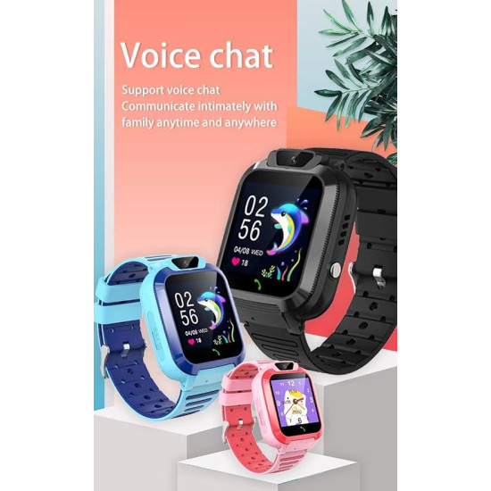L37 4G GPS Kids Smart Watch – Real-Time Location Tracker, Video Calling, SOS Emergency Button & 800mAh Battery