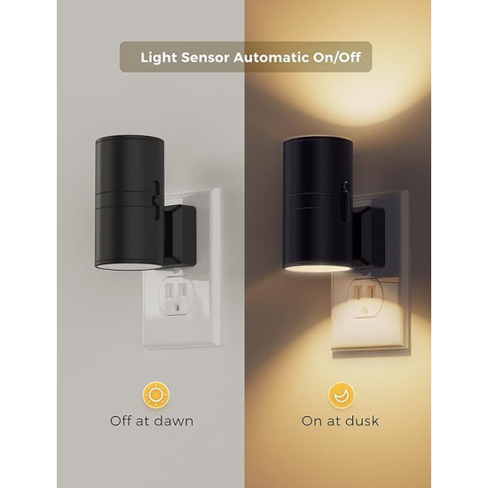 Soft Light That Turns On Automatically, Perfect Night Lighting for Any Room – Plug-In LED Night Lights with Sensor