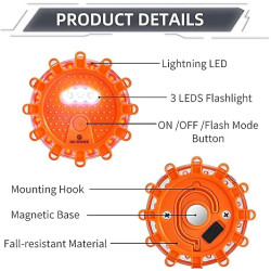 LED Road Flares Roadside Emergency car kit