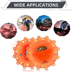Stay Visible & Safe at Night – Bright LED Roadside Emergency Flares Kit (BUY 1, GET 1 FREE)