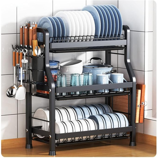 Heavy Duty 3 Tier Large Dish Drying Rack Heavy Duty 3 Tier Large Dish Drying Rack