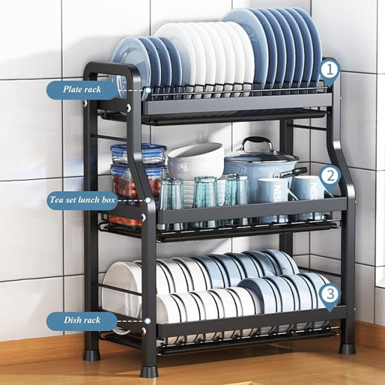 Heavy Duty 3 Tier Large Dish Drying Rack Heavy Duty 3 Tier Large Dish Drying Rack