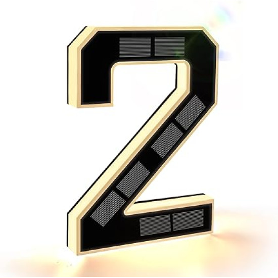 Light Up Solar LED Address Numbers