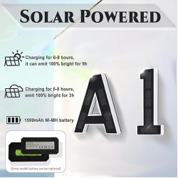 Light Up Your Address at Night – Solar LED House Number Sign