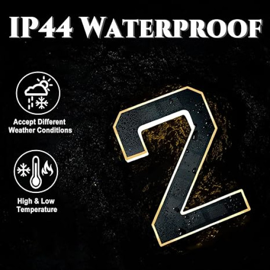 Light Up Solar LED Address Numbers