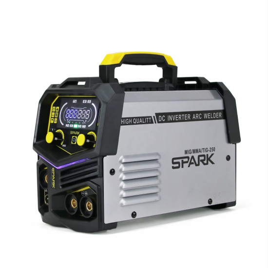 250A 3-in-1 MIG Flux Core Welding Machine – MIG, MMA Stick & Lift TIG Inverter Welder 220V 