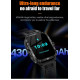 Lige Men Ip68 Waterproof Outdoor Smart Watch (Metal & Silcone Band) 