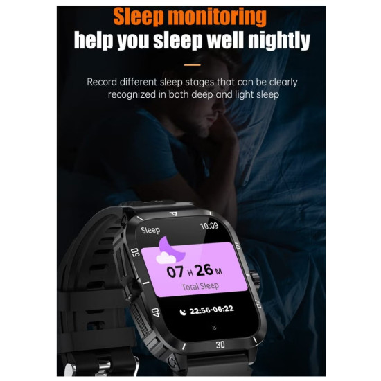 Lige Men Ip68 Waterproof Outdoor Smart Watch (Metal & Silcone Band) Lige Men Ip68 Waterproof Outdoor Smart Watch (Metal & Silcone Band)