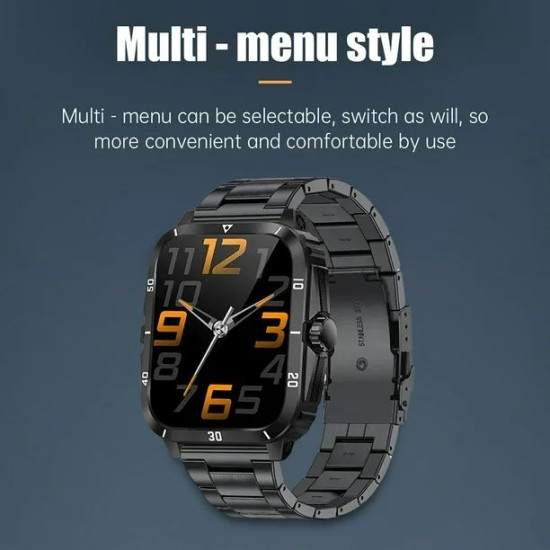 Lige Men Ip68 Waterproof Outdoor Smart Watch (Metal & Silcone Band) Lige Men Ip68 Waterproof Outdoor Smart Watch (Metal & Silcone Band)