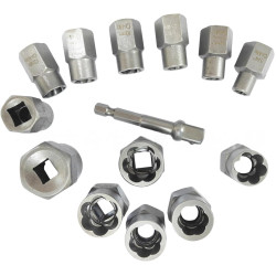 Remove Stripped & Rusted Bolts Easily – 14PCS Bolt Extractor Socket Set