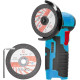 Mini Angle Grinder – Multifunction Electric Cutting, Grinding & Polishing Tool (Incl 2 Batteries)