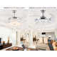 Modern Comfort for Any Room – 3-in-1 Smart Ceiling Upgrade – Fan, LED Light & Bluetooth Speaker
