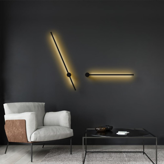 Modern Dimmable Black Aluminum LED Wall Lamp Modern Dimmable Black Aluminum LED Wall Lamp