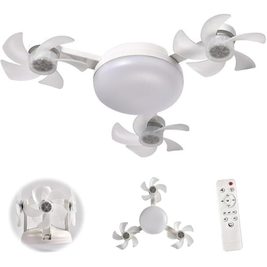 Modern drone-style ceiling fan 