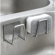 Sponge Drain Holder, Wall Mount Sponge Rack, Stainless Steel Sink Drain Rack Sponge Drain Holder, Wall Mount Sponge Rack, Stainless Steel Sink Drain Rack