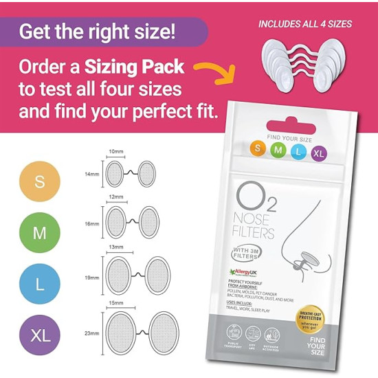 Stop Dust, Allergies, Smoke & Pollution – Invisible Nose Filters with 3M Filtration