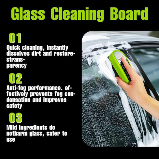 Oil Film Glass Cleaning Brush for Car Windshields – Streak-Free Clear Vision Cleaner