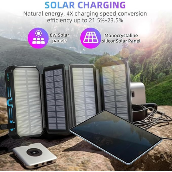 Outdoor Foldable Solar Large Capacity Power Bank