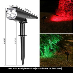 Elegant Outdoor Lighting Made Easy – Solar Powered Garden Spotlights
