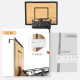 Over the Door Basketball Laundry Hamper with Hoop & Zipper – Space Saving Kids Laundry Basket for Bedroom, Dorm & Bathroom