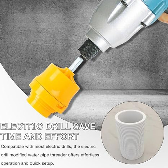 PVC Thread Maker Tool for Electric Drill PVC Thread Maker Tool for Electric Drill