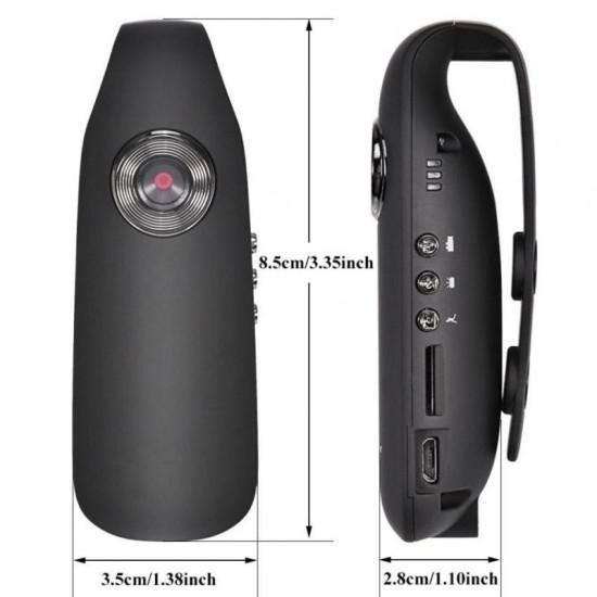 Mini Hidden Body Spy Camera (with 64gb)