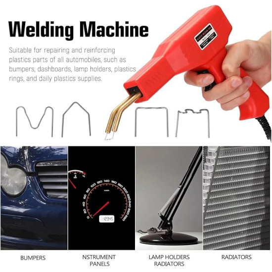 Plastic Welding Machine with Hot Stapler – Plastic Bumper Repair Kit for Car Bumpers, PVC & Plastic Crack Repair