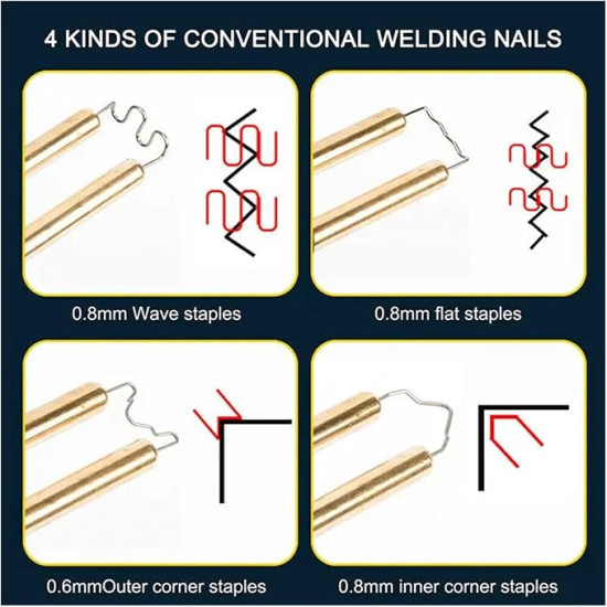 Plastic Welding Machine with Hot Stapler – Plastic Bumper Repair Kit for Car Bumpers, PVC & Plastic Crack Repair