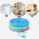 26ft Portable Adjustable Clothesline – Laundry Drying Rope with Hooks for Home, Travel & Camping (2pks)