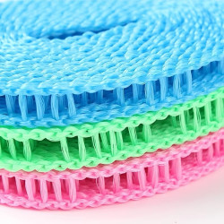 26ft Portable Adjustable Clothesline – Laundry Drying Rope with Hooks for Home, Travel & Camping (2pks)
