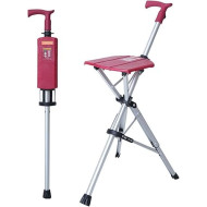 Support When Walking, Comfort When Resting – Foldable Cane Chair for Seniors