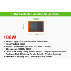 Portable Foldable Solar Panel For Power Bank