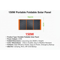 Portable Foldable Solar Panel For Power Bank