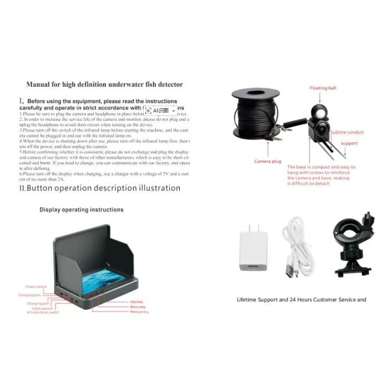 Portable Underwater Fishing Camera