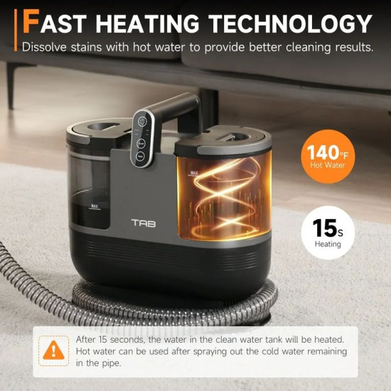 Restore Your Sofas & Rugs Like New – Powerful Steam Vacuum Cleaner & Extractor