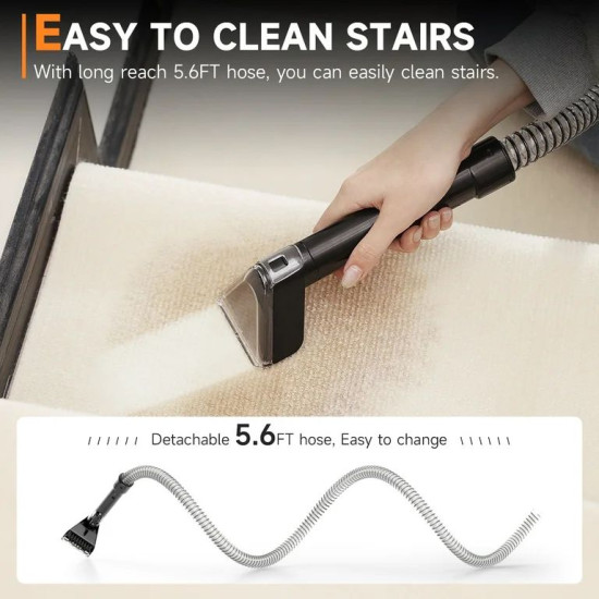Restore Your Sofas & Rugs Like New – Powerful Steam Vacuum Cleaner & Extractor