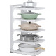 Maximize Cabinet Space – Adjustable Pots & Pans Organizer Rack