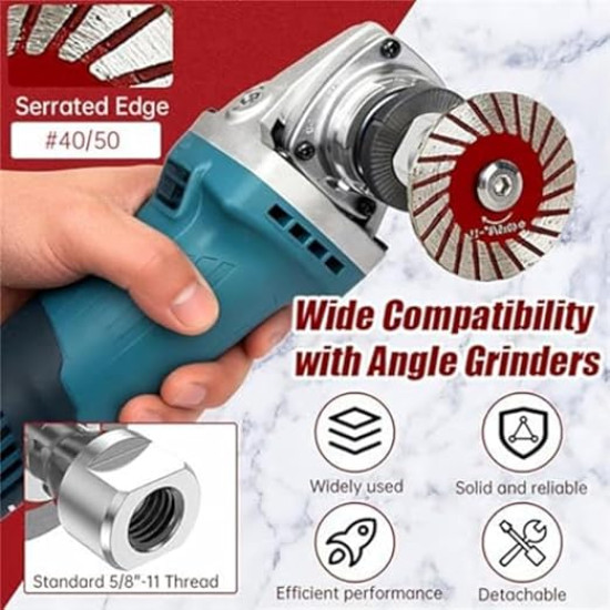 Professional Diamond Saw Blade Set for Granite, Marble, Tile & Concrete – Precision Stone Cutting Discs (2pcs)